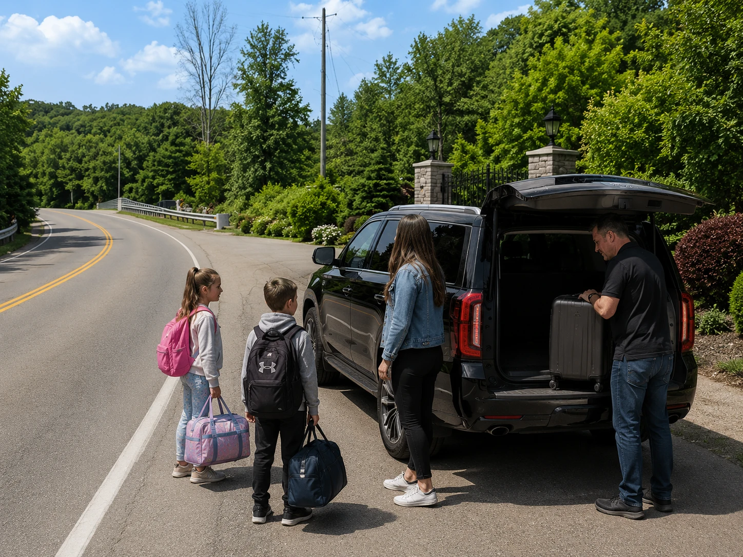 Luxury airport limo pickup service in Caledon Ontario