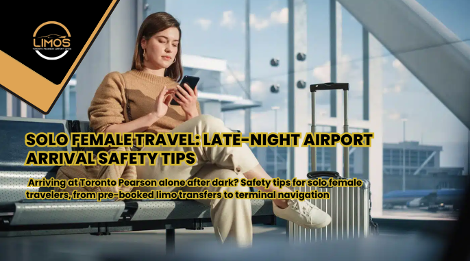 Arriving at Toronto Pearson alone after dark? Safety tips for solo female travelers, from pre-booked limo transfers to terminal navigation