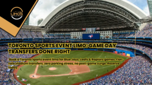 Book a Toronto sports event limo for Blue Jays, Leafs & Raptors games. Flat-rate stadium transfers, zero parking stress, no post-game surge. Reserve today.